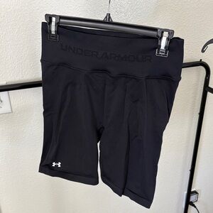 Under Armour Black Seamless High-Rise Compression Bike Shorts